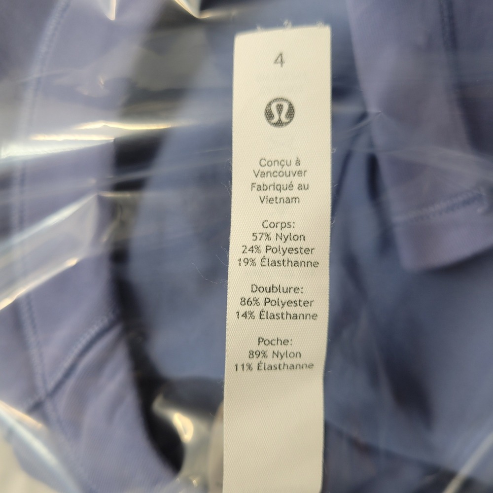 Lululemon‎ AirWrap Pullover Hoodie Womens 4 Blue Purple Cropped W3ECQS - Picture 3 of 9